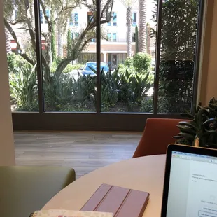 a laptop on a table