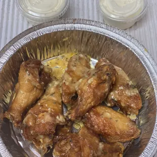 Garlic Parmesan wings
