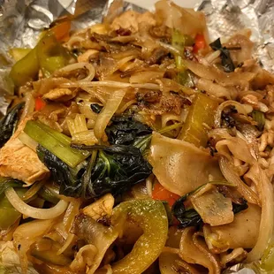 Drunken Noodles with Chicken