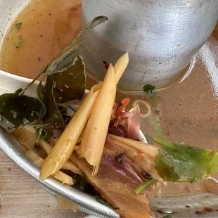 Tom Yum Soup (the real spices they used)