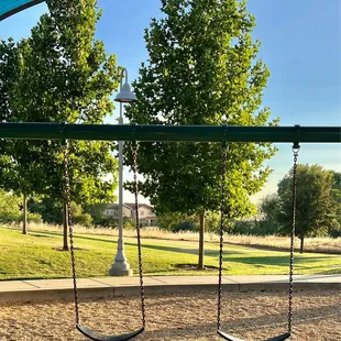 Swingset, they also have a tire swing!