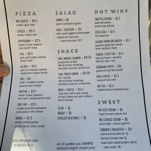 Menu (1sided -short &amp; sweet)