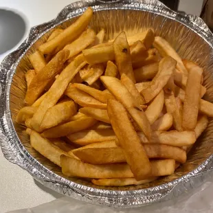 Dry cold fries
