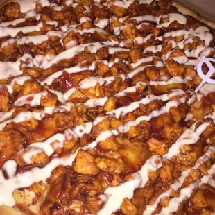 Chicken BBQ On A Square Pie!!