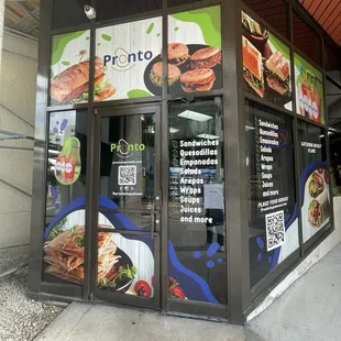 outside