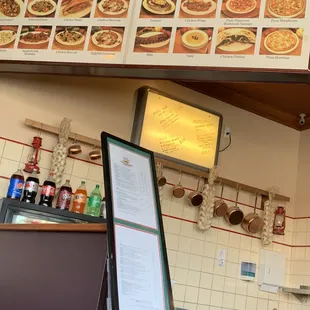 The visual menu up top.