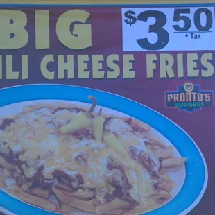 the price of the cheese fries