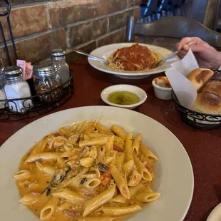Spaghetti and Rigatoni alla vodka