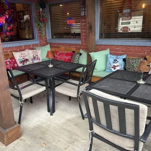 Outside seating