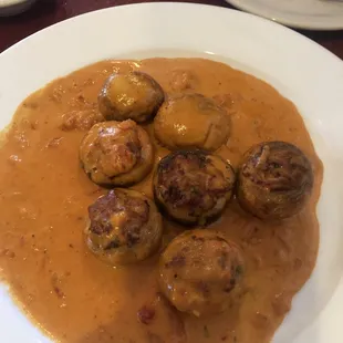 Crabmeat stuffed mushrooms