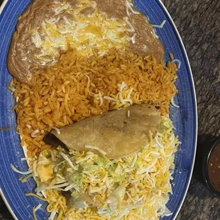 2. Crispy Taco 2 Pieces Combo Plate