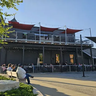 They have an upper and lower back patio