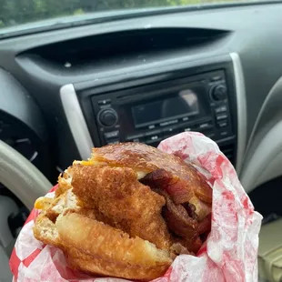 Sunrise schnitzel sandwich * ask for spicy mayo*