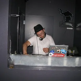 Dj in Booth at Posse on Broadway Event