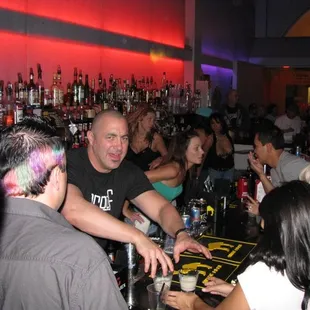 Busy Bartender during Sound Downtown Festival