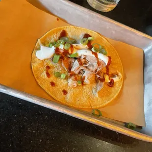 pulled pork taco