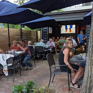 Back patio dining area