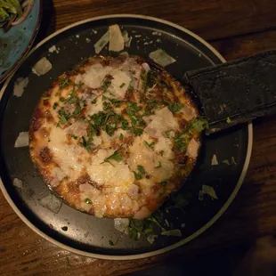 Skillet lasagna.  What a brilliant idea.  The food was just perfect.