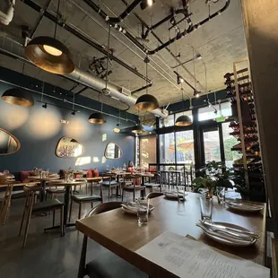 Dining area indoors - there are many tables outdoors too