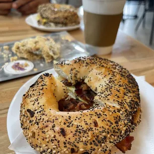 bagel, bagels, food