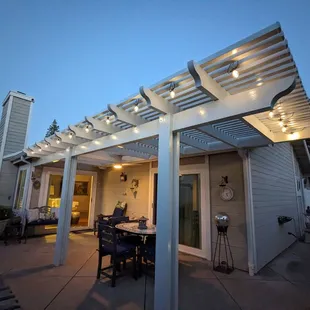 The pergola is so pretty!
