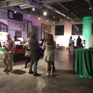 Christmas gathering. Before the crowds arrived.