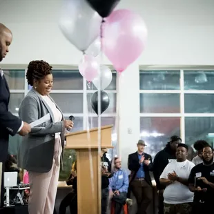 ESSENCE honorees Brothers Empowered 2 Teach used Propeller&apos;s space to fit their custom theme.
