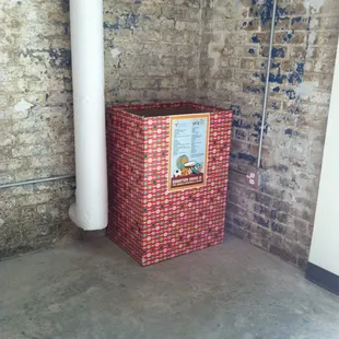 Box at Propeller for Yelp&apos;s Holiday Drive for Ronald McDonald House.