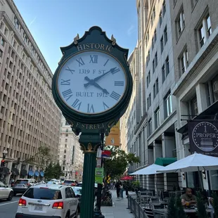 Outside the restaurant