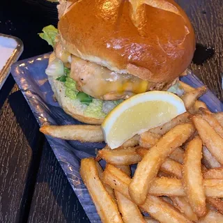 Ginger Spiced Salmon Burger