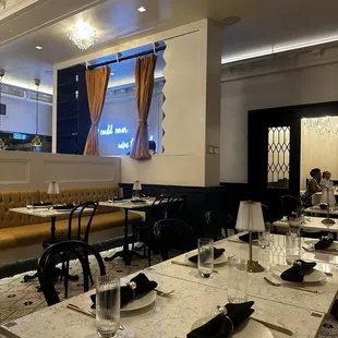 interior, sushi and sashimi