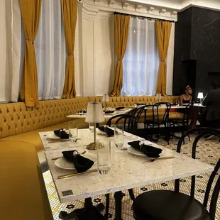 interior, sushi and sashimi