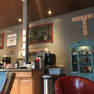 Proper Joe&apos;s in Snohomish is a comfortable place to come sit and sip a delicious cup of joe and enjoy the views of First Street.