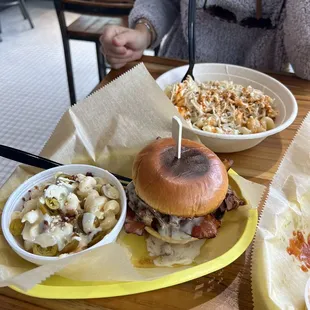 BBC smash burger &amp; clucker bowl