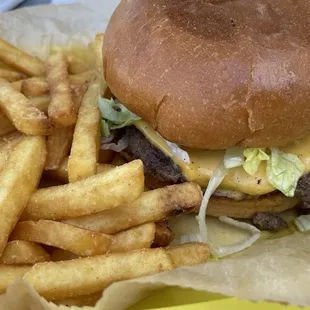 Single Smashburger. It had really great grill flavor, fresh fixings and a brioche bun. It was ok