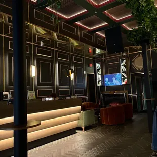 DJ booth play records