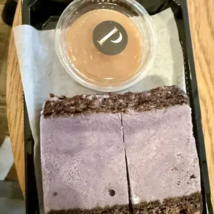 Ube ice cream sandwich