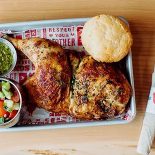 a plate of food and a fork