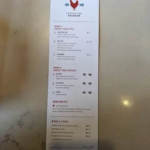 The right to choose was right in this menu