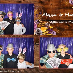 Our photo booth has a height adjustable head unit that accommodates guests of all sizes.