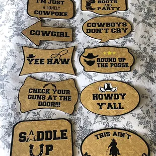 Western themed props!