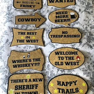 Western themed props!