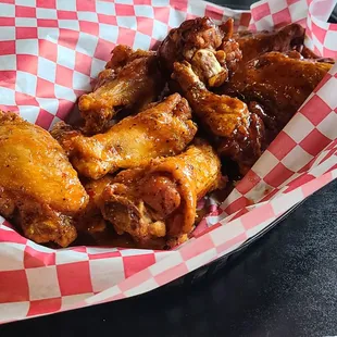 Hot and Caribbean jerk wings