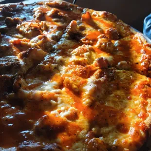 Buffalo chicken pizza