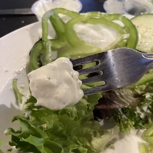 Look at that blue cheese.