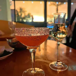 Prickly Pear Prosecco cocktail