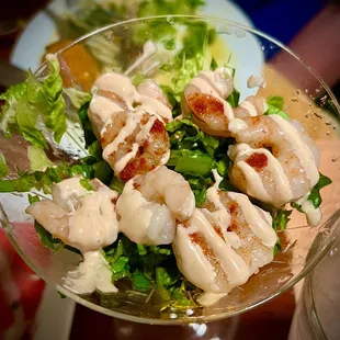 Fresh shrimp, Louie style cocktail.