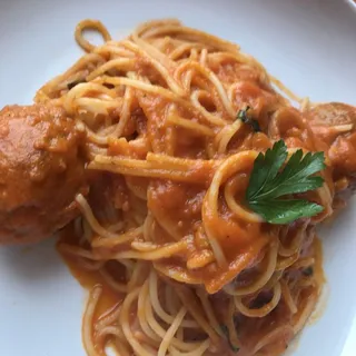 Spaghetti and Meatballs