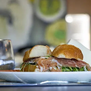 a sandwich on a plate