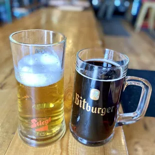 A little light, a little dark. On draft - good stuff!